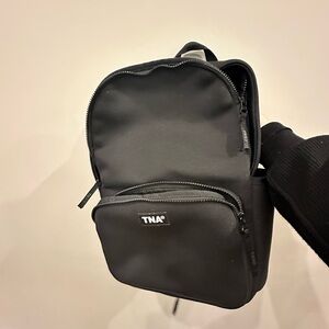 Aritzia TNA Black Compact Backpack with Front Pocket